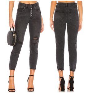 Free People Blossom Rigid Jean in Black size 30